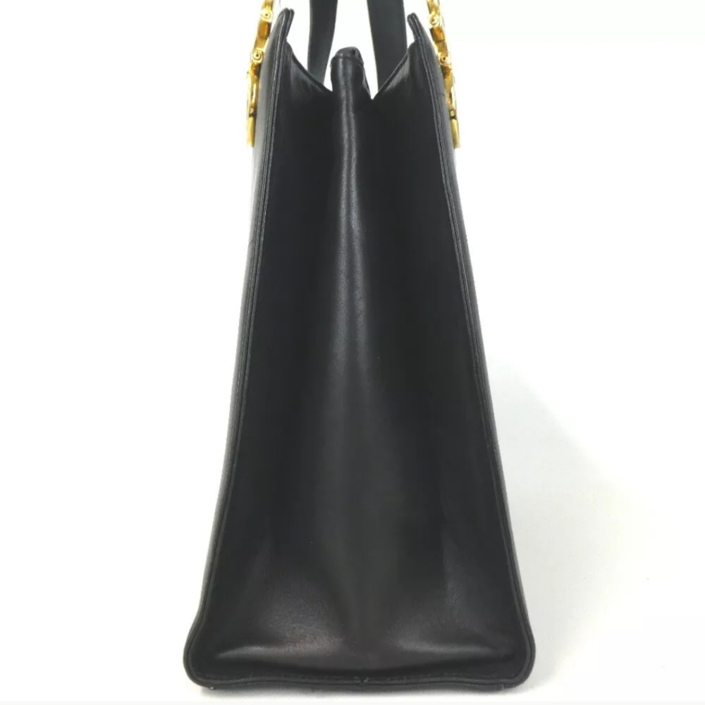 AUTH SALVATORE FERRAGAMO GANCINI  SHOULDER BAG - Picture 2 of 8